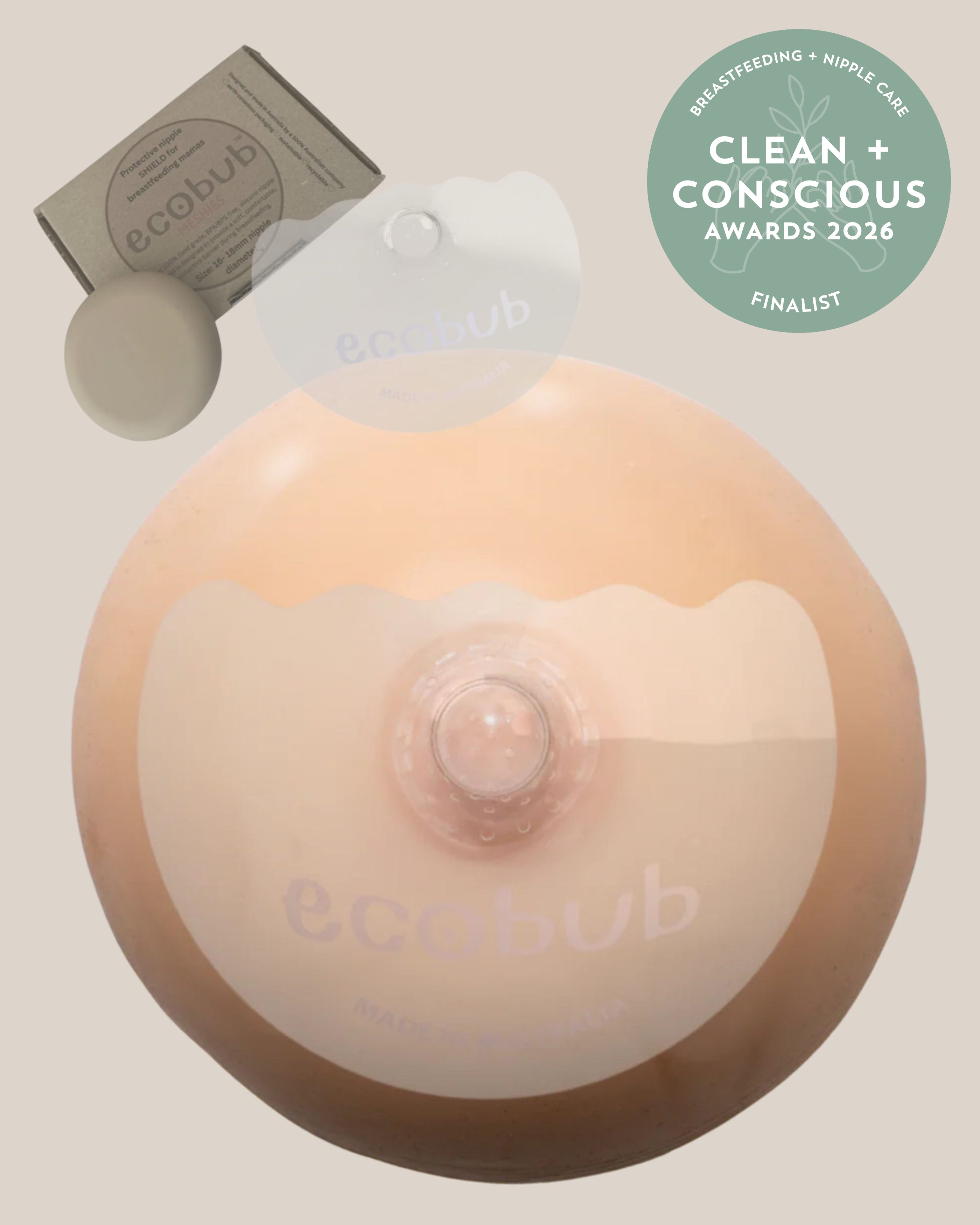 ecobub MESHIES™: stretch-fit breastfeeding shields
